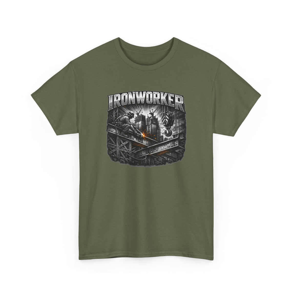 Ironworker Shirt, Steel Worker Graphic Tee, Construction Crew Gift