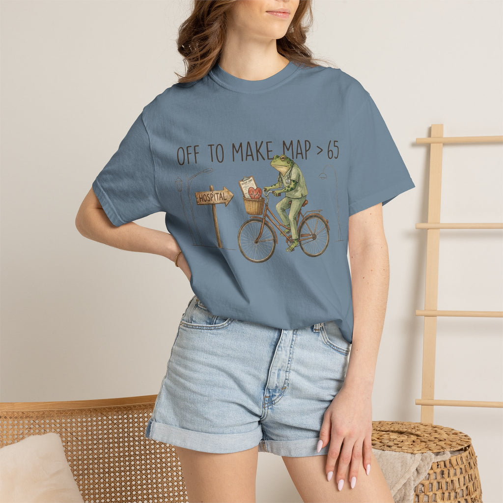 Off To Make MAP Over 65 Shirt, Funny ICU Nurse Frog Tee, Critical Care Nurse Shirt, RN Gift