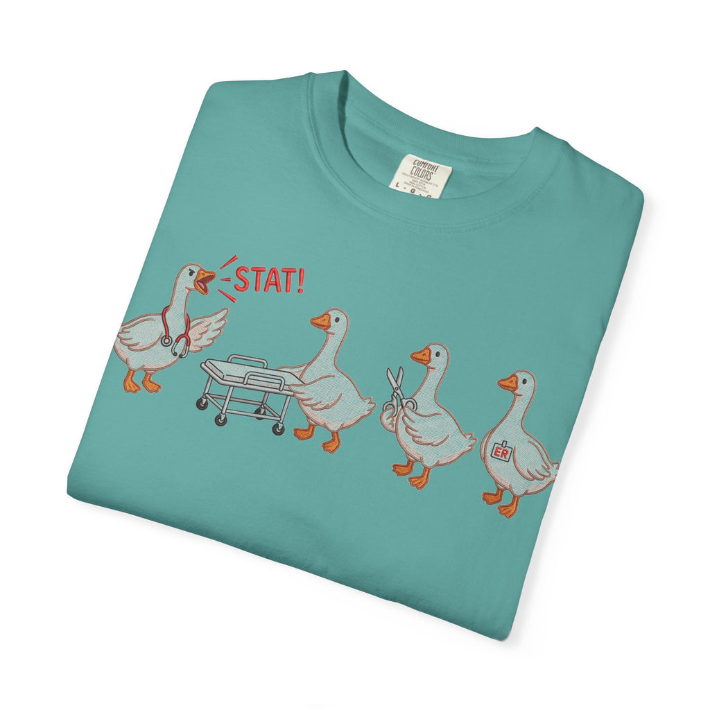 Nurse Goose Squad Stat Shirt, Funny ER Geese Tee, Night Shift Nurse Shirt, RN Team Gift