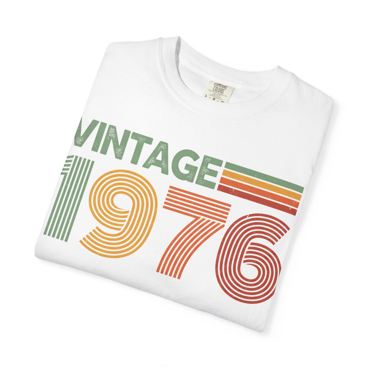 Vintage 1976 Classic Shirt, Seventies Stripe Birthday Tee, Born In 1976 Shirt, 50th Birthday Gift