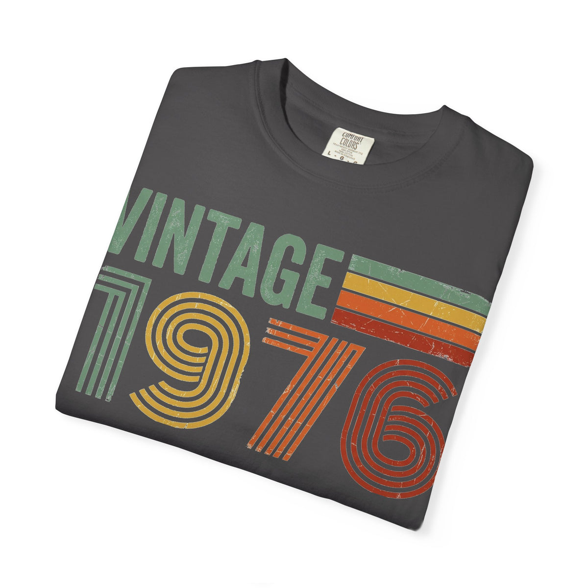 Vintage 1976 Shirt, Retro Stripe 50th Birthday Tee, Born In 1976 Shirt, Birthday Gift