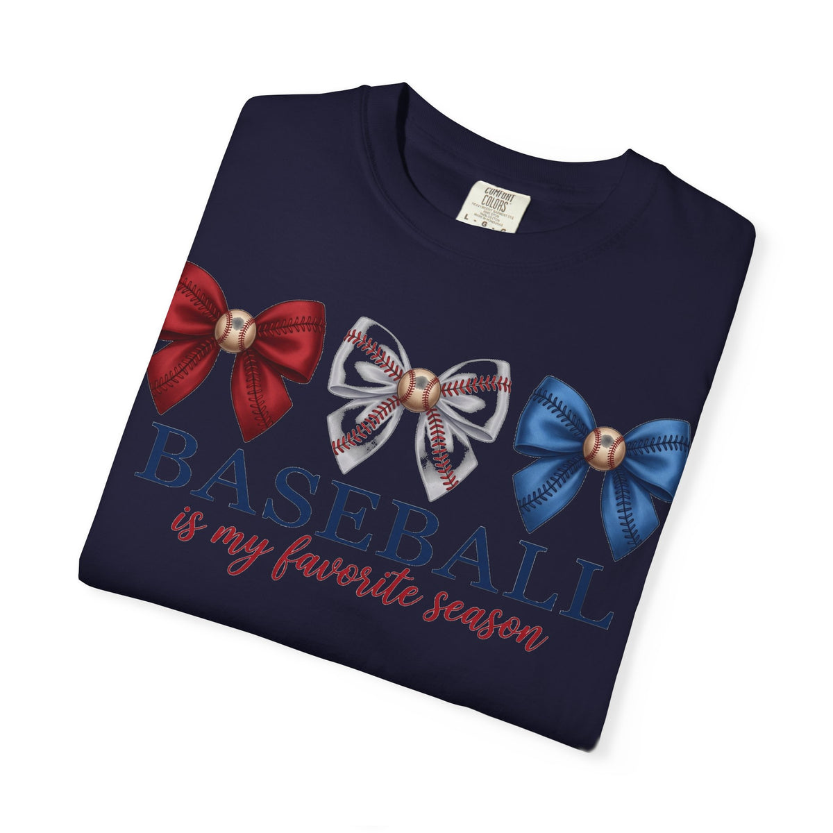Baseball Is My Favorite Season Shirt, Coquette Baseball Bows Tee, Baseball Mom Shirt, Game Day Gift