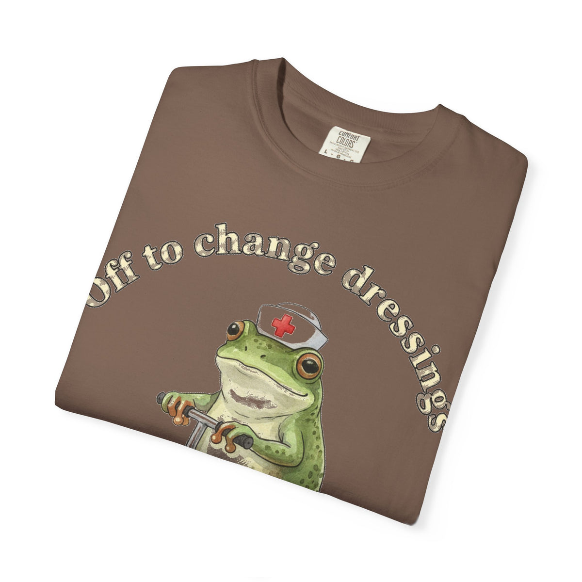 Off To Change Dressings Shirt, Funny Nurse Frog Scooter Tee, Wound Care Nurse Shirt, RN Gift