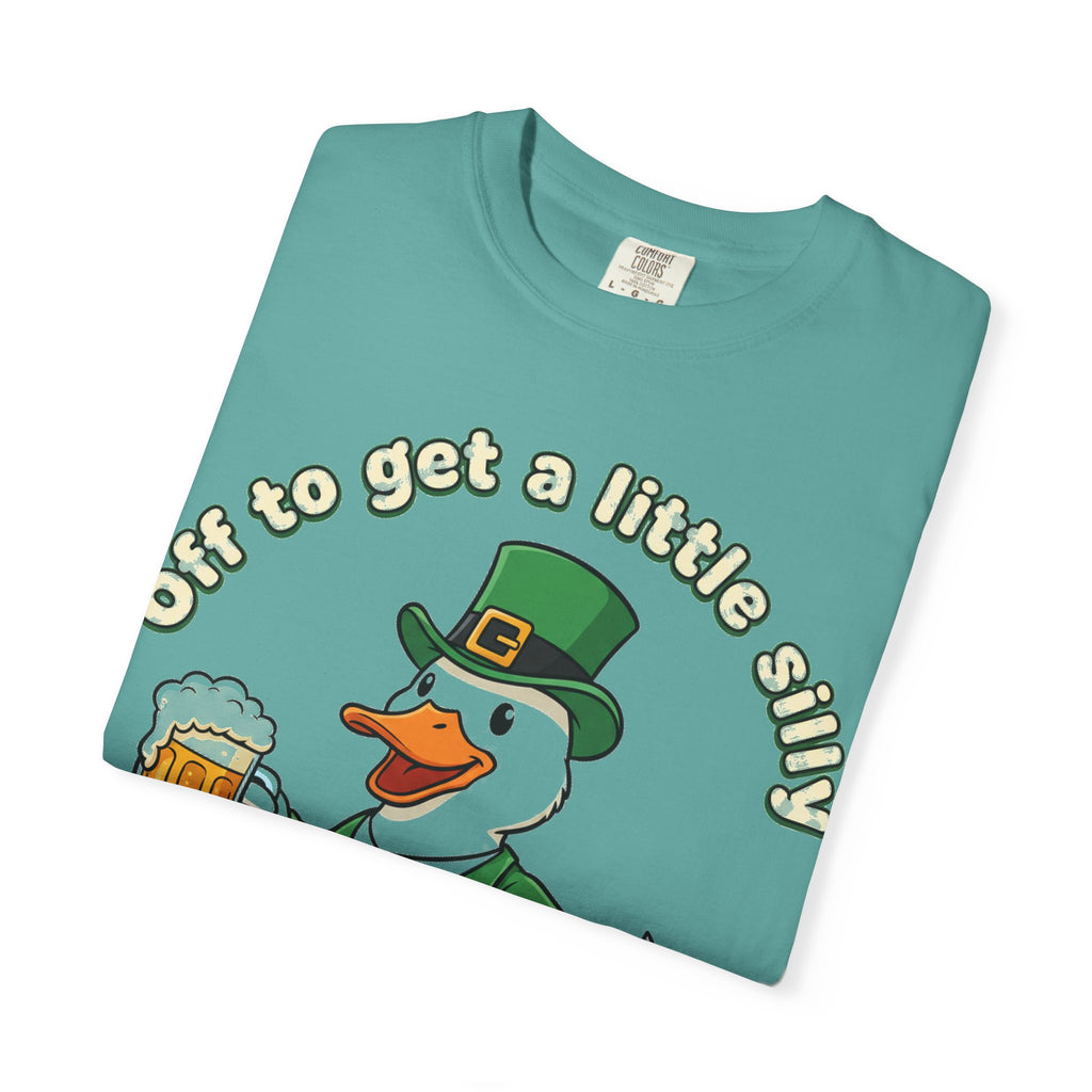 Off To Get A Little Silly Duck Shirt, Leprechaun Suit Beer Duck Tee, Funny St Patricks Day Shirt, Irish Gift