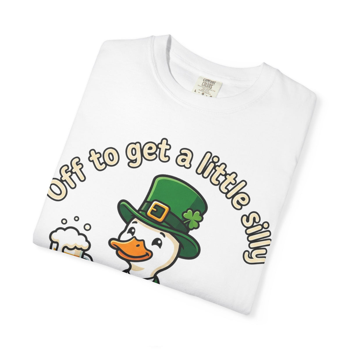 Off To Get A Little Silly Bold Shirt, Leprechaun Duck Beer Tee, Funny St Patricks Day Shirt, Irish Gift