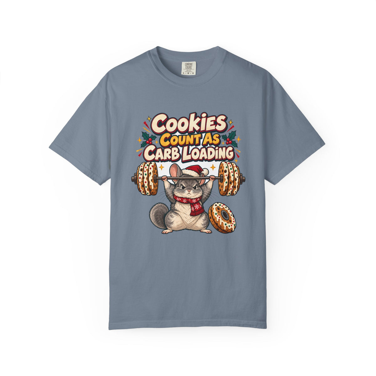 Funny Gym Christmas Shirt Cookies Count As Carb Loading Shirt, Funny Holiday Gift Shirt, Christmas Gift Idea