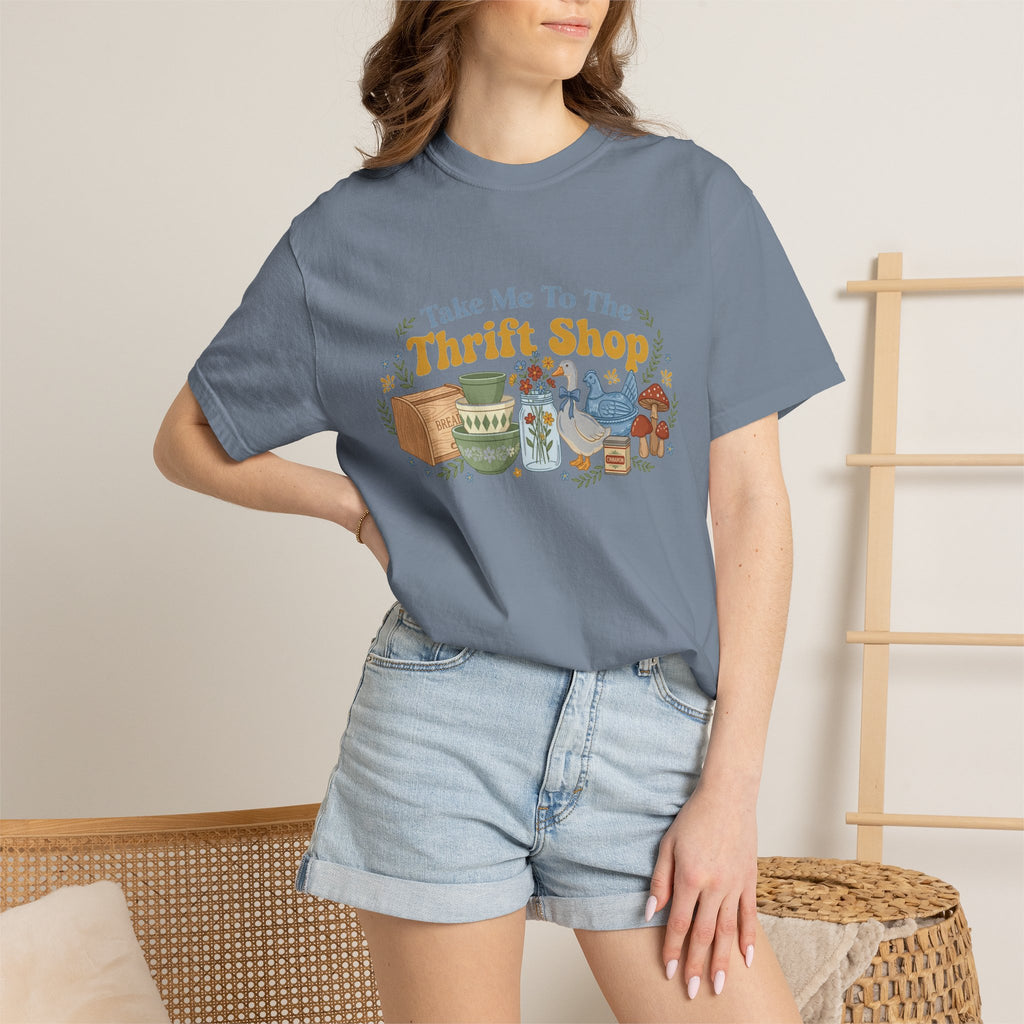 Take Me To The Thrift Shop Wide Shirt, Retro Thrift Finds Tee, Vintage Pyrex Shirt, Thrifter Gift