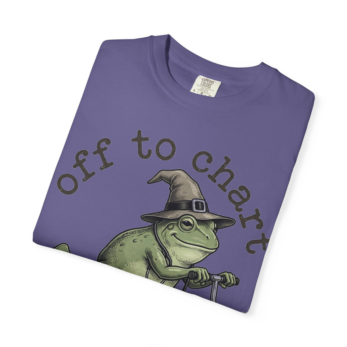 Off To Chart Etched Frog Shirt, Vintage Nurse Frog Scooter Tee, Charting Humor Shirt, RN Gift