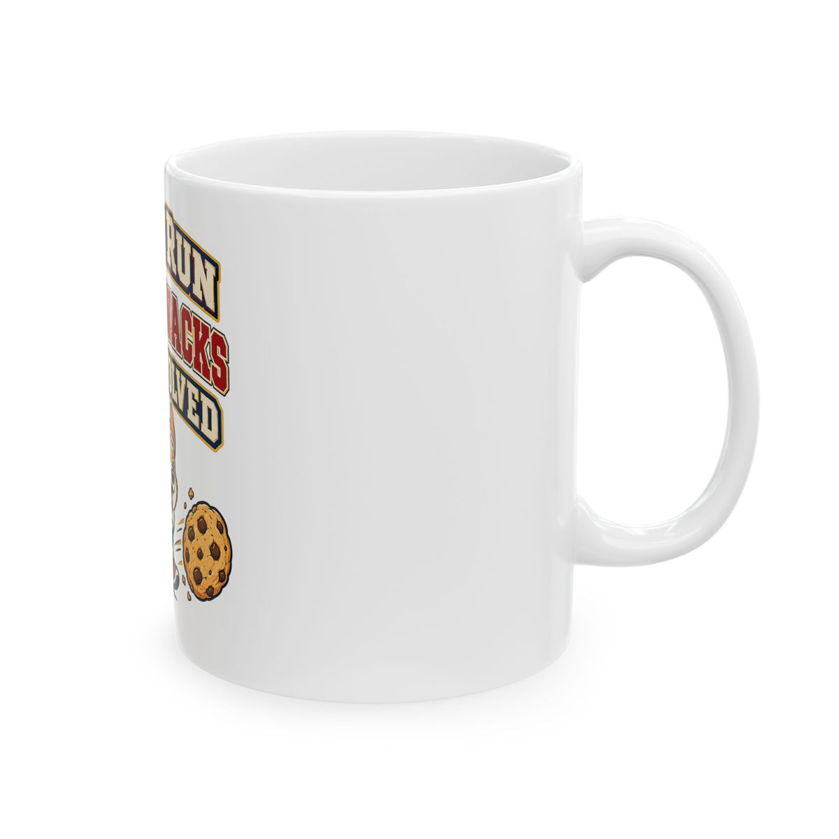 I Only Run When Snacks Are Involved Mug, Funny Gym Lover Gift for Him Her, Workout Christmas Gift, Coffee Mug 11oz 15oz