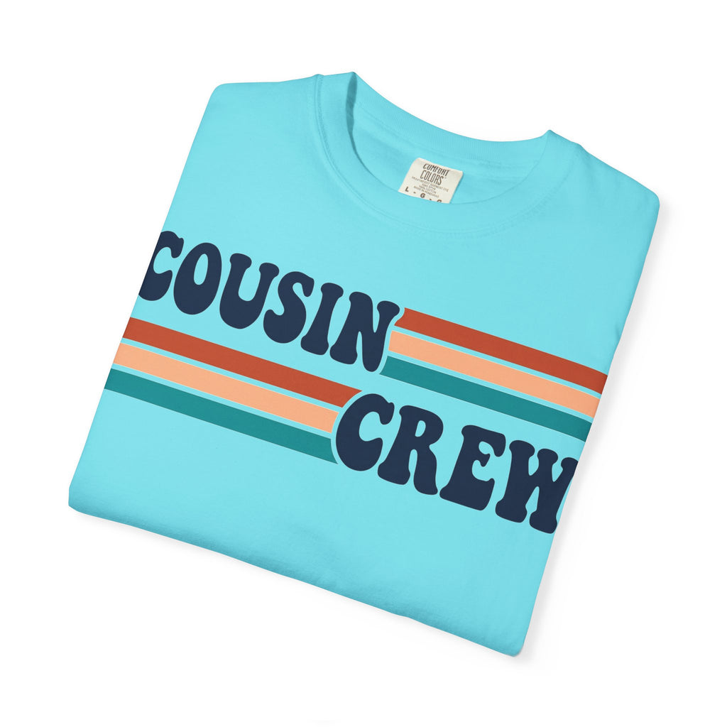 Cousin Crew Retro Stripe Shirt, Vintage Matching Family Tee, Cousin Reunion Shirt, Family Gift