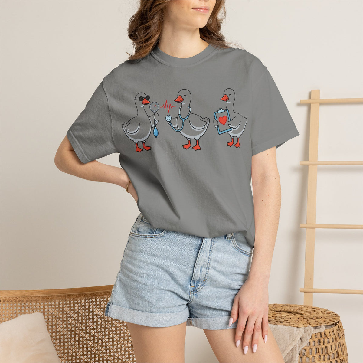 Silly Goose Nurse Squad Shirt, Funny Nurse Geese Tee, Stethoscope Goose Shirt, Nurse Team Gift