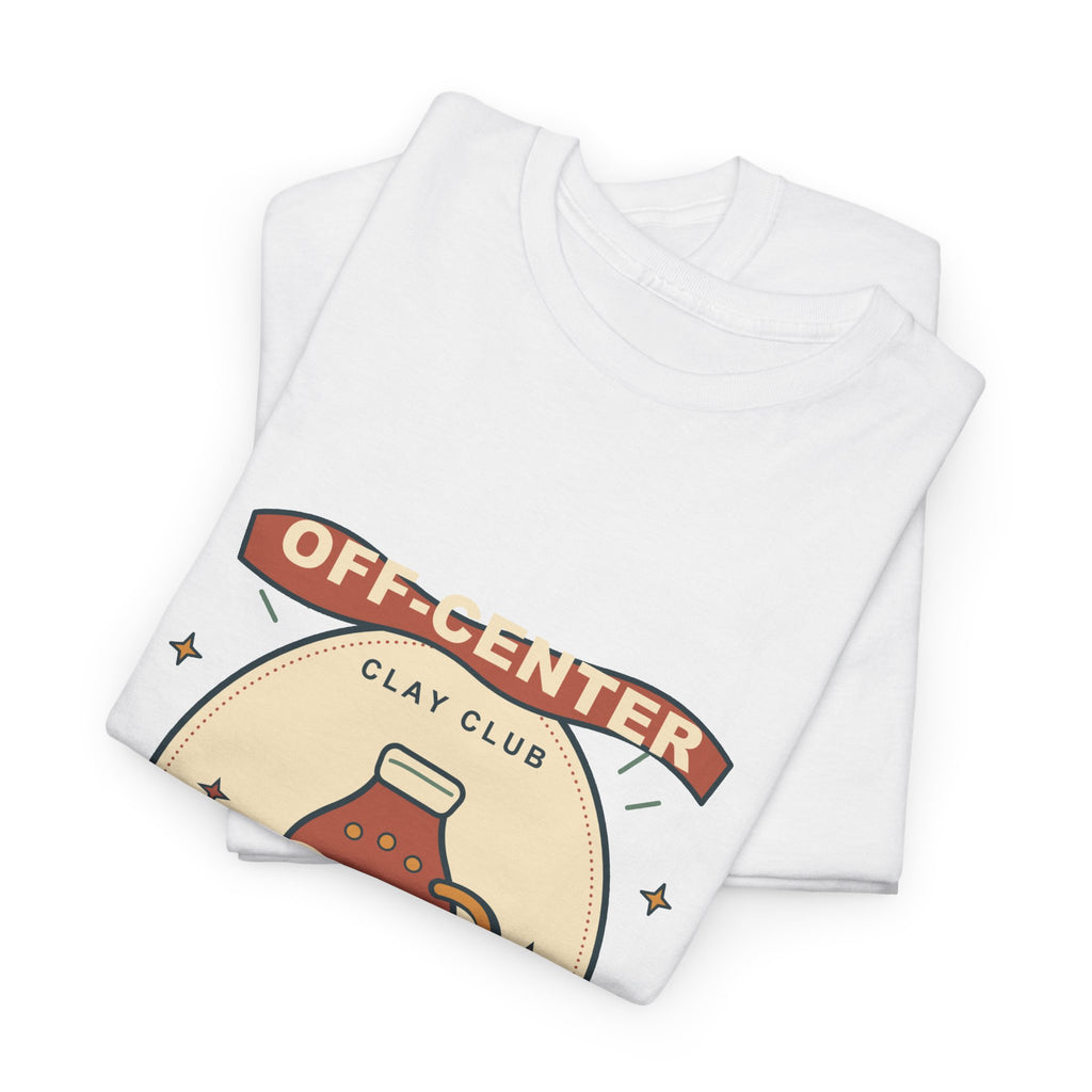 Off-Center Clay Club Tee — Wheel-Thrown, Hand-Wobbled