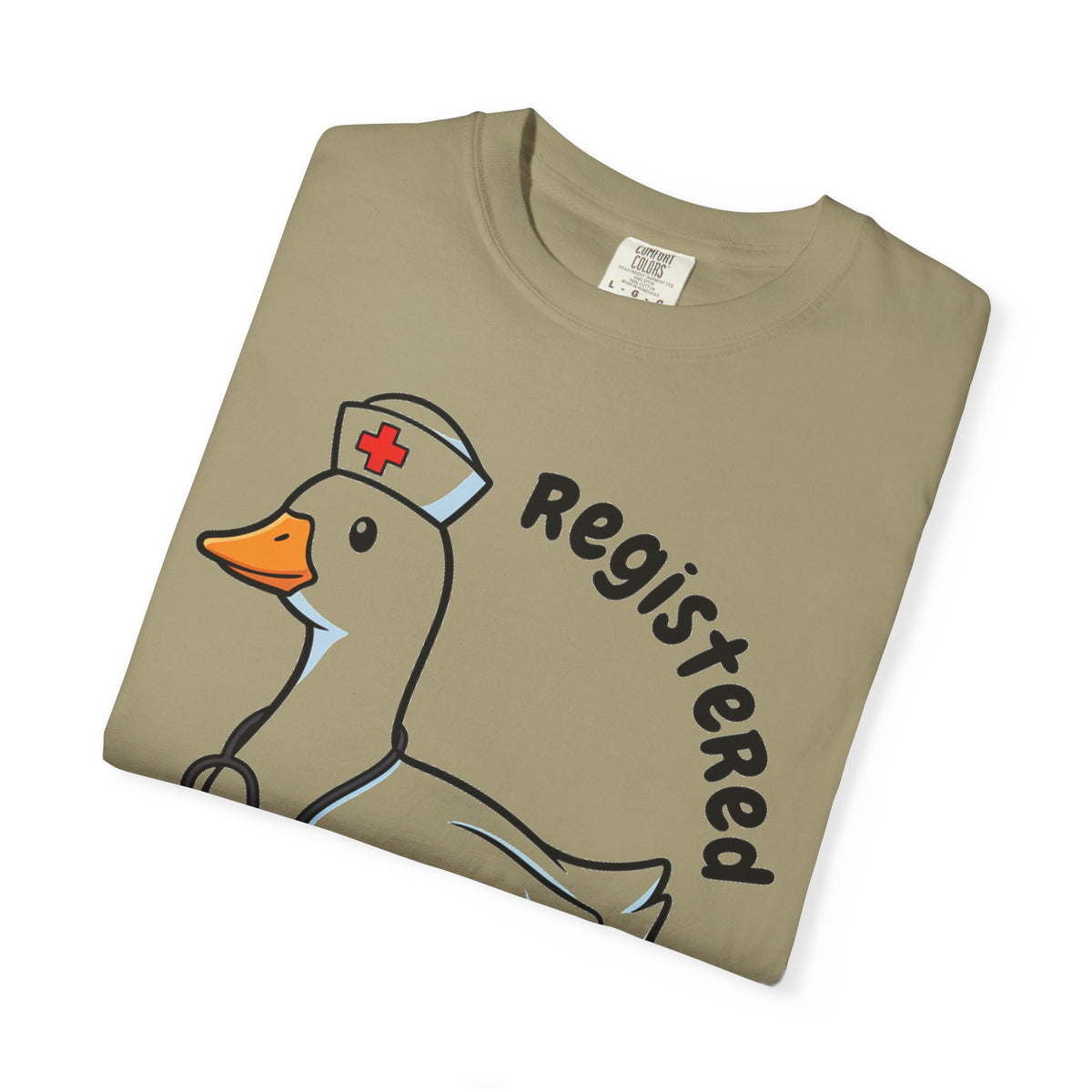 Registered Silly Goose Curved Shirt, Nurse Goose Stethoscope Tee, Funny Nurse Shirt, RN Gift