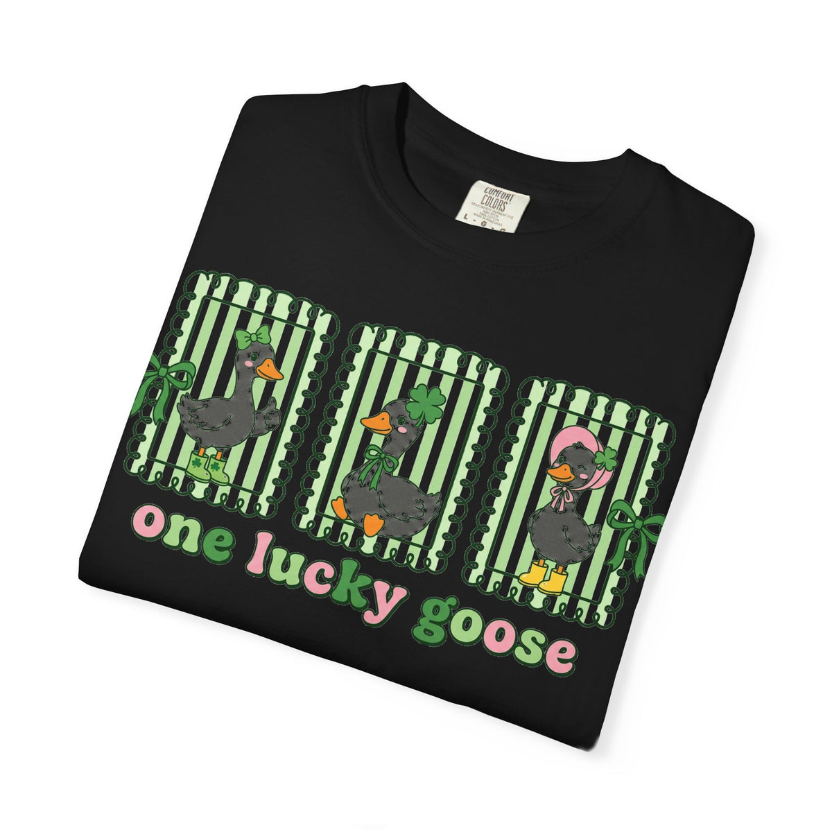 One Lucky Goose Framed Panels Shirt, Irish Goose Trio Tee, St Patricks Day Shirt, Funny Gift