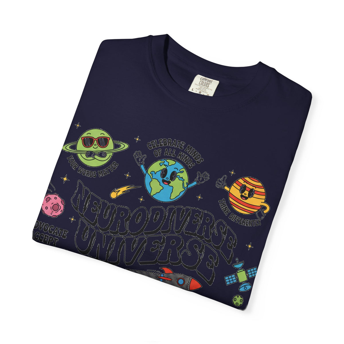 Neurodiverse Universe Bold Shirt, Celebrate Minds Of All Kinds Tee, Neurodiversity Pride Shirt, Advocate Gift
