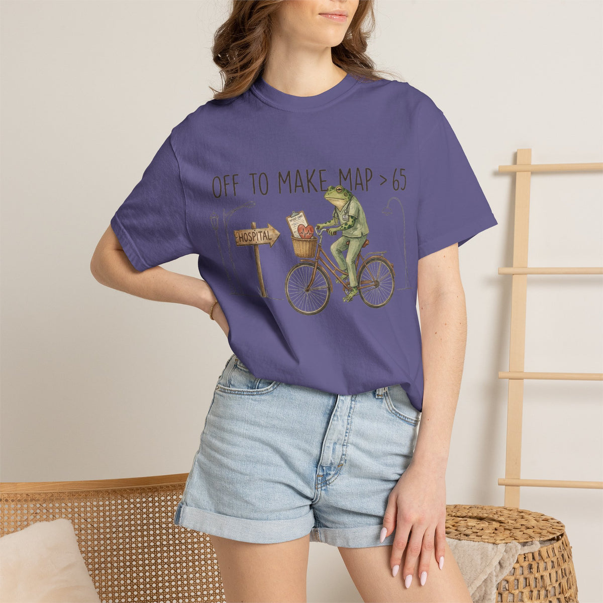 Off To Make MAP Over 65 Shirt, Funny ICU Nurse Frog Tee, Critical Care Nurse Shirt, RN Gift