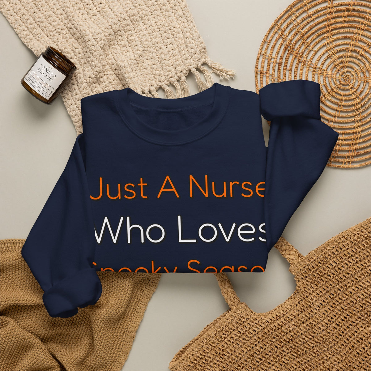 Just A Nurse Who Loves Spooky Season Sweatshirt | Nurse Halloween Sweatshirt | Spooky Nurse Sweatshirt | Healthcare Worker Gift | Halloween 2026