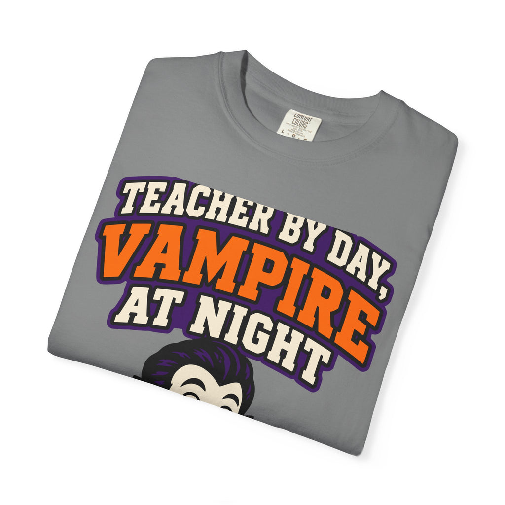 Teacher By Day, Vampire At Night Halloween Shirt, Funny Teacher Vampire Tee