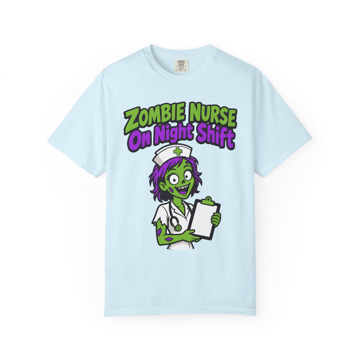 Zombie Nurse On Night Shift Halloween Shirt, Funny Nurse Zombie Tee