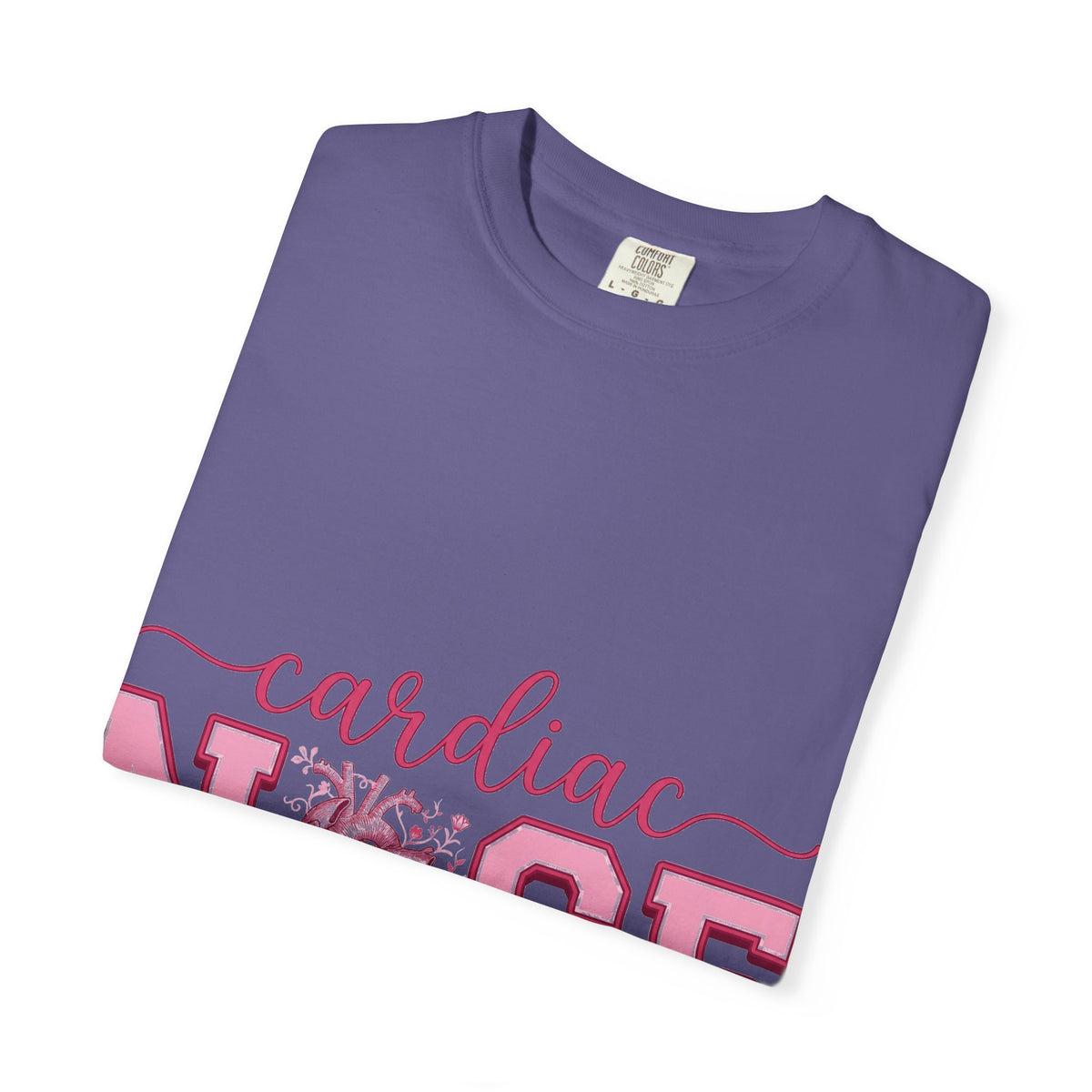 Cardiac Nurse Anatomical Heart Shirt, Pink Varsity Cardiology Tee, Cardiac RN Shirt, Nurse Gift
