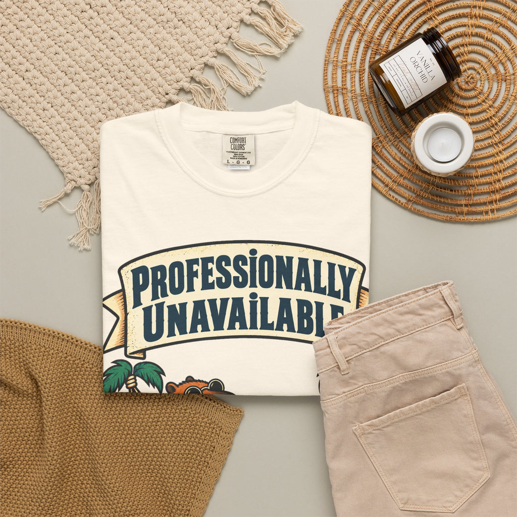 Funny Retirement Shirt Professionally Unavailable | Retired Cat Hammock Shirt | Retirement Gift For Him Her