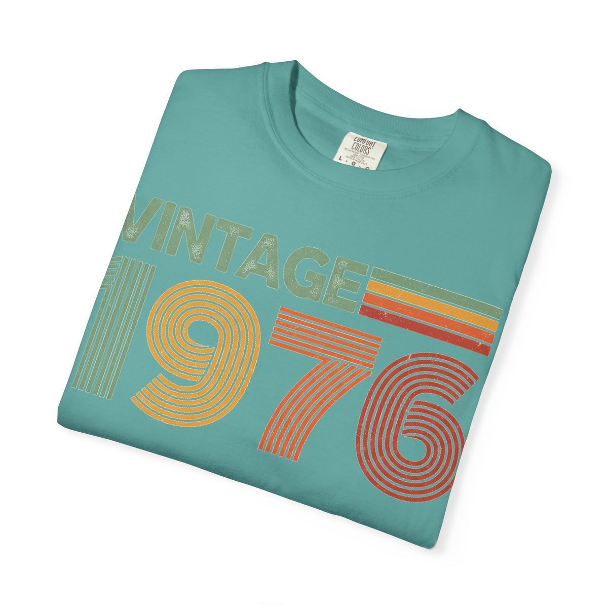 Vintage 1976 Classic Shirt, Seventies Stripe Birthday Tee, Born In 1976 Shirt, 50th Birthday Gift