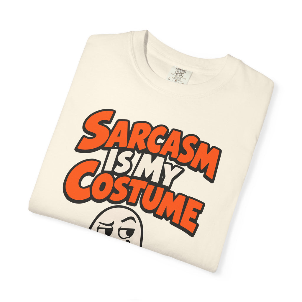 Sarcasm Is My Costume Halloween Shirt, Funny Ghost Tee, Retro Sarcastic Humor