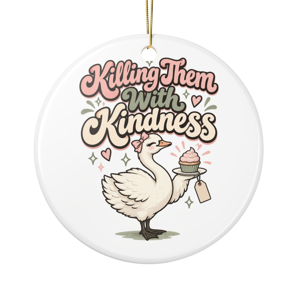 Killing Them With Kindness Ornament, Funny Sarcastic Gift for Coworker, Secret Santa Gift, Christmas Ornament 2026