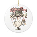 Killing Them With Kindness Ornament, Funny Sarcastic Gift for Coworker, Secret Santa Gift, Christmas Ornament 2026