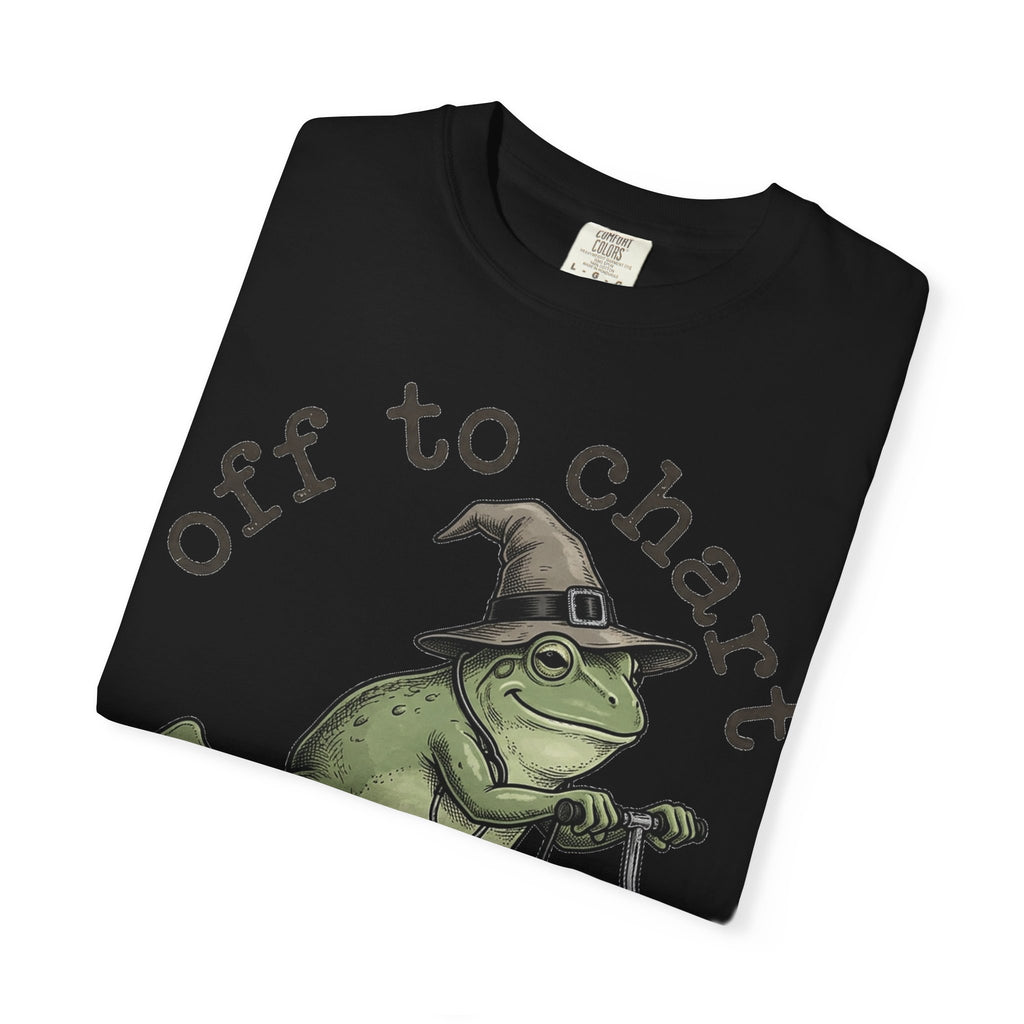Off To Chart Etched Frog Shirt, Vintage Nurse Frog Scooter Tee, Charting Humor Shirt, RN Gift