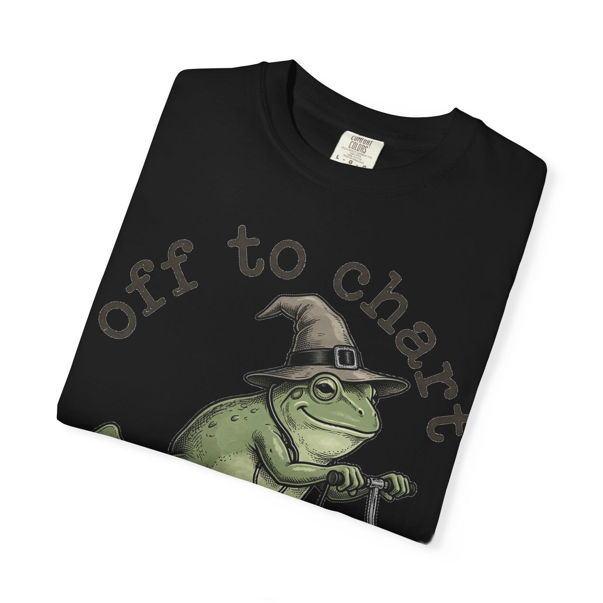 Off To Chart Etched Frog Shirt, Vintage Nurse Frog Scooter Tee, Charting Humor Shirt, RN Gift