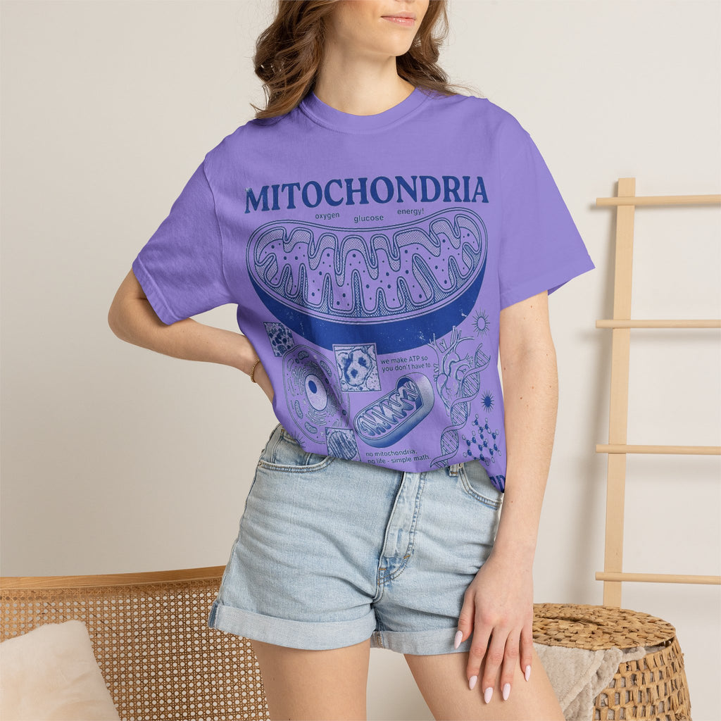 Mitochondria Powering Life Since Forever Shirt, Funny Biology Teacher Tee, Science Nerd Shirt, Student Gift