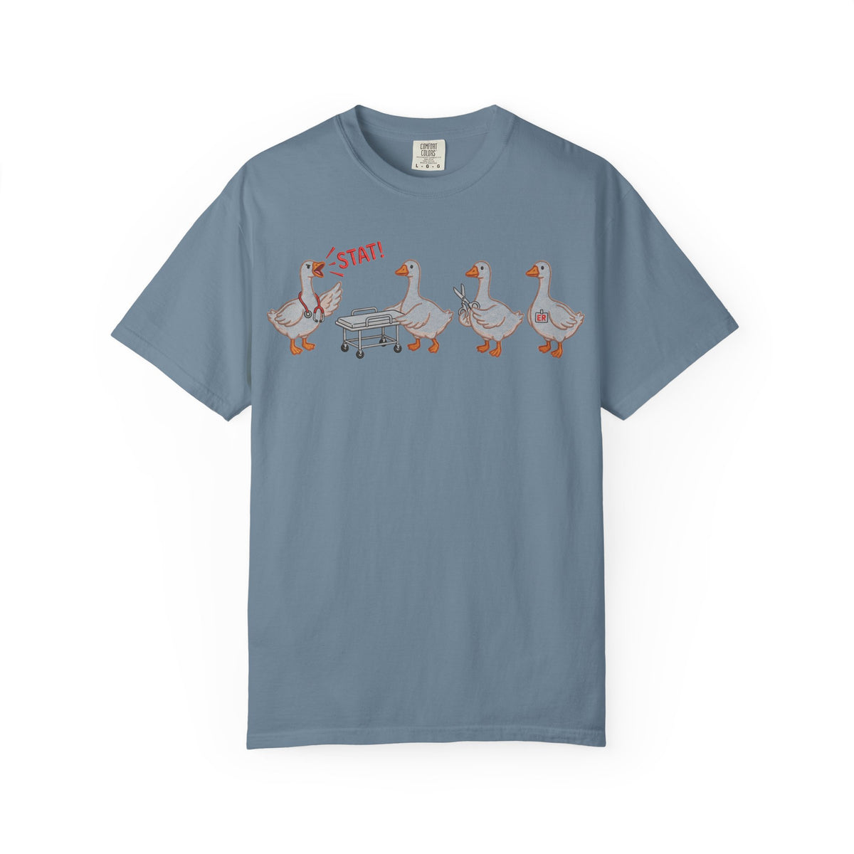 Nurse Goose Squad Stat Shirt, Funny ER Geese Tee, Night Shift Nurse Shirt, RN Team Gift