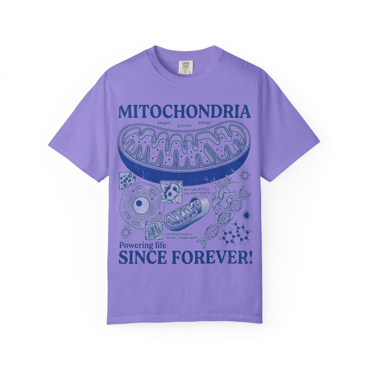 Mitochondria Powering Life Since Forever Shirt, Funny Biology Teacher Tee, Science Nerd Shirt, Student Gift