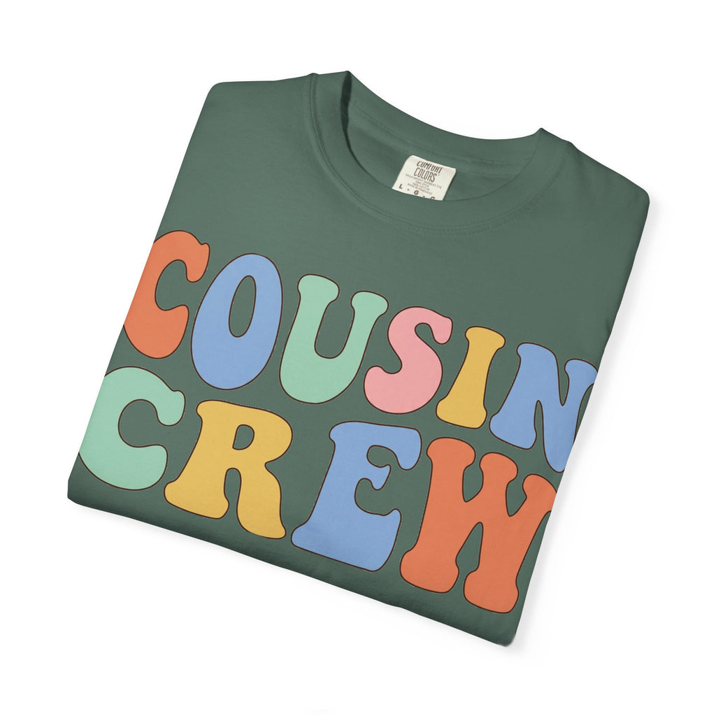Cousin Crew Shirt, Retro Groovy Bubble Letter Tee, Matching Family Reunion Shirt, Cousin Gift