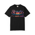 Take Me Where Summer Never Ends Shirt, Sunset Palm Tree Tee, Beach Vacation Shirt, Summer Gift