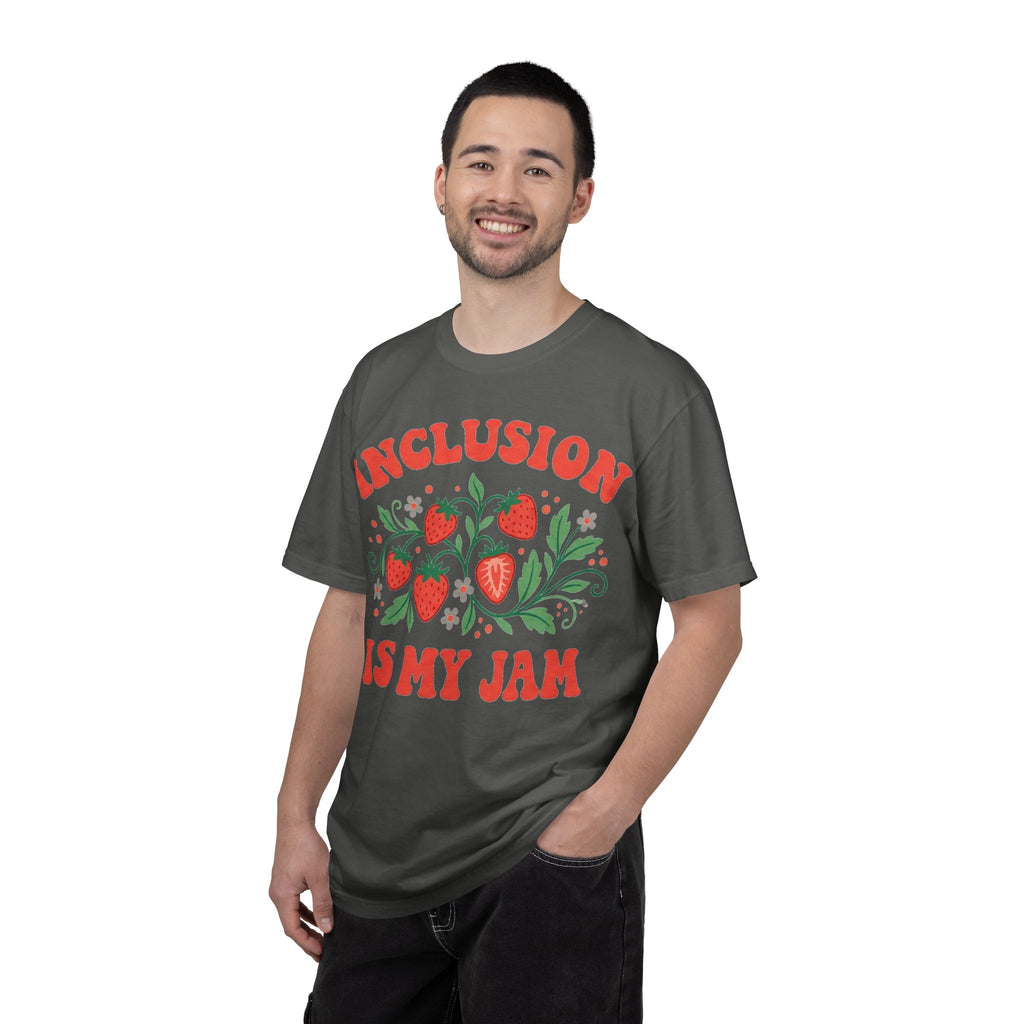 Inclusion Is My Jam Strawberry Shirt, SPED Teacher Retro Tee, Special Education Shirt, Inclusion Gift