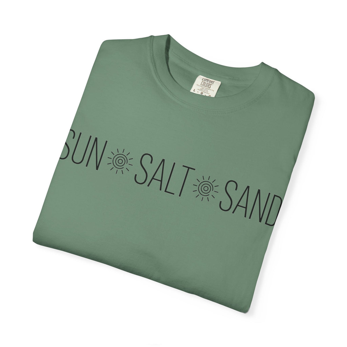 Sun Salt Sand Shirt, Minimal Coastal Typography Tee, Simple Beach Shirt, Summer Gift