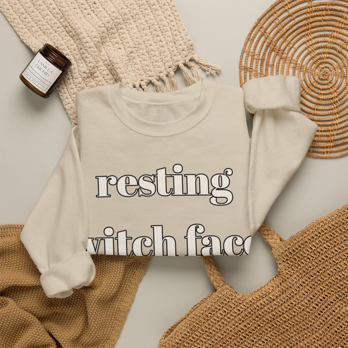 Resting Witch Face Sweatshirt | Funny Halloween Sweatshirt | Spooky Season Sweatshirt | Sarcastic Halloween Gift | Halloween 2026