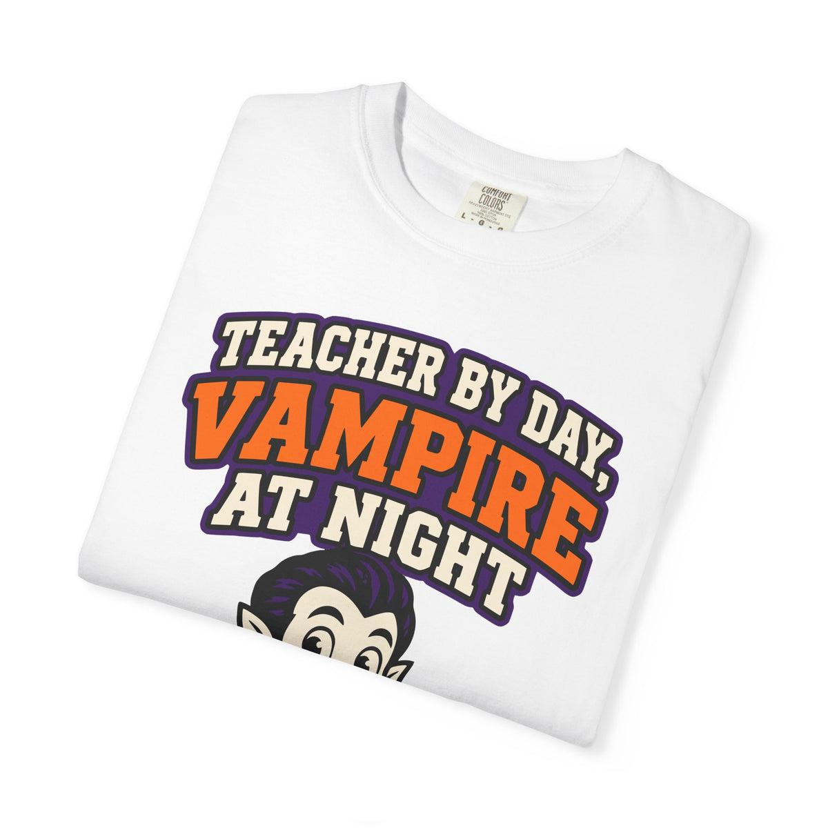 Teacher By Day, Vampire At Night Halloween Shirt, Funny Teacher Vampire Tee