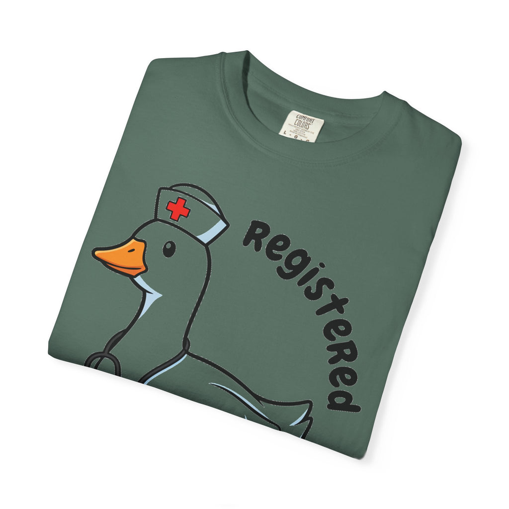 Registered Silly Goose Curved Shirt, Nurse Goose Stethoscope Tee, Funny Nurse Shirt, RN Gift