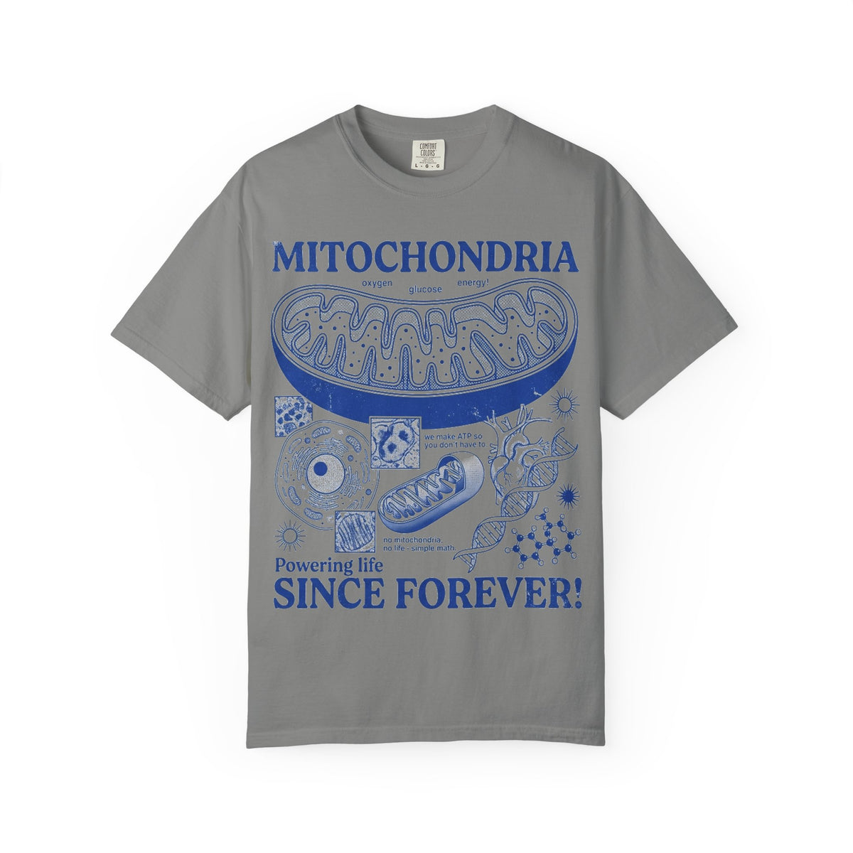 Mitochondria Powering Life Since Forever Shirt, Funny Biology Teacher Tee, Science Nerd Shirt, Student Gift
