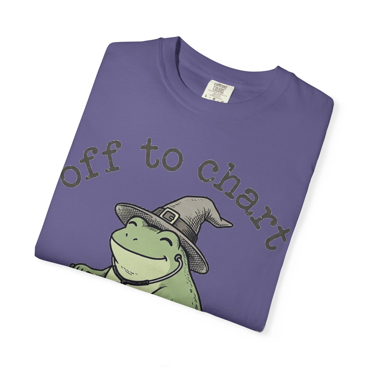 Off To Chart Shirt, Funny Witch Frog Nurse Tee, Charting Nurse Scooter Shirt, RN Gift