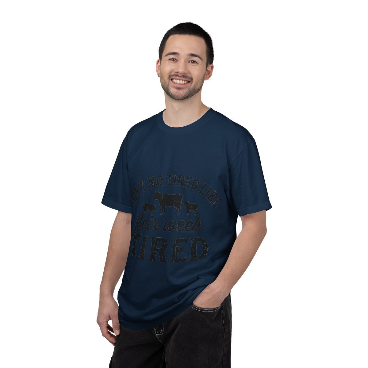 Ain't No Tired Like Fair Week Tired Shirt, Funny Livestock Show Tee, County Fair Mom Shirt, 4H Gift