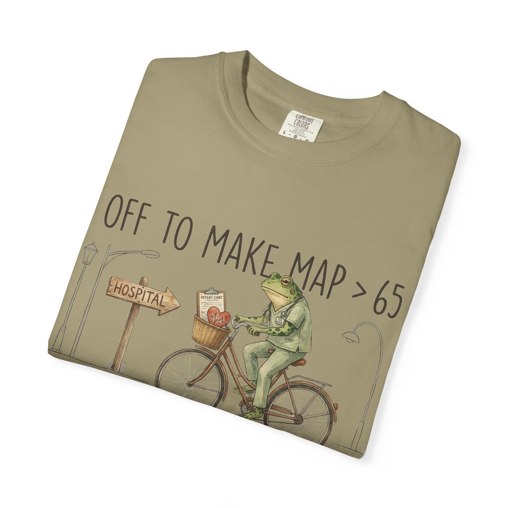 Off To Make MAP Over 65 Shirt, Funny ICU Nurse Frog Tee, Critical Care Nurse Shirt, RN Gift