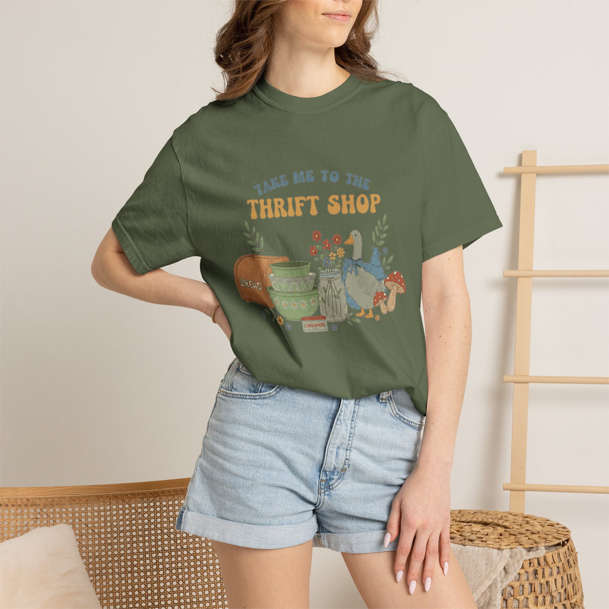 Take Me To The Thrift Shop Tall Shirt, Thrifted Treasures Still Life Tee, Vintage Lover Shirt, Thrifting Gift
