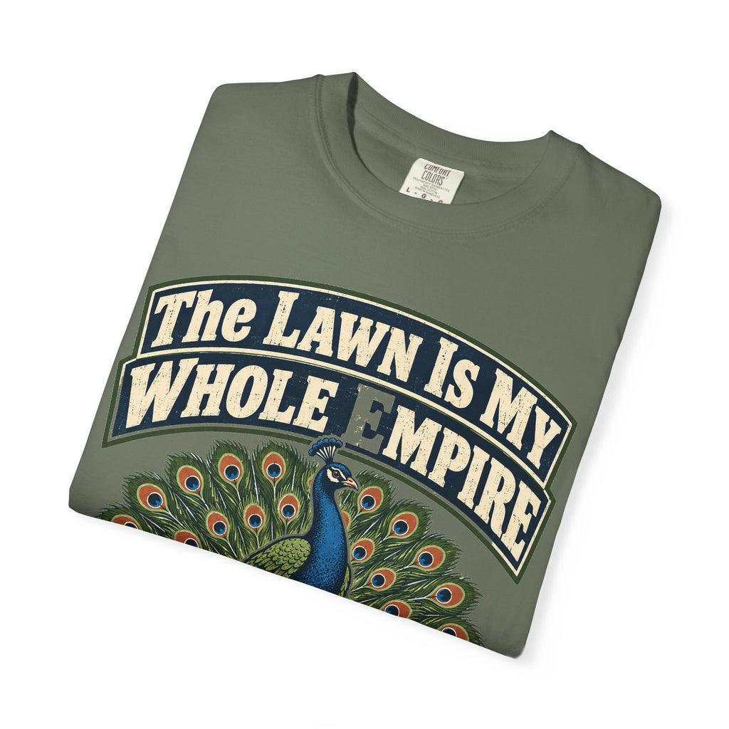 Funny Retirement Shirt The Lawn Is My Whole Empire Elk Shirt, Retirement Gift For Men Women, Lawn Mowing Humor Comfort Colors Shirt