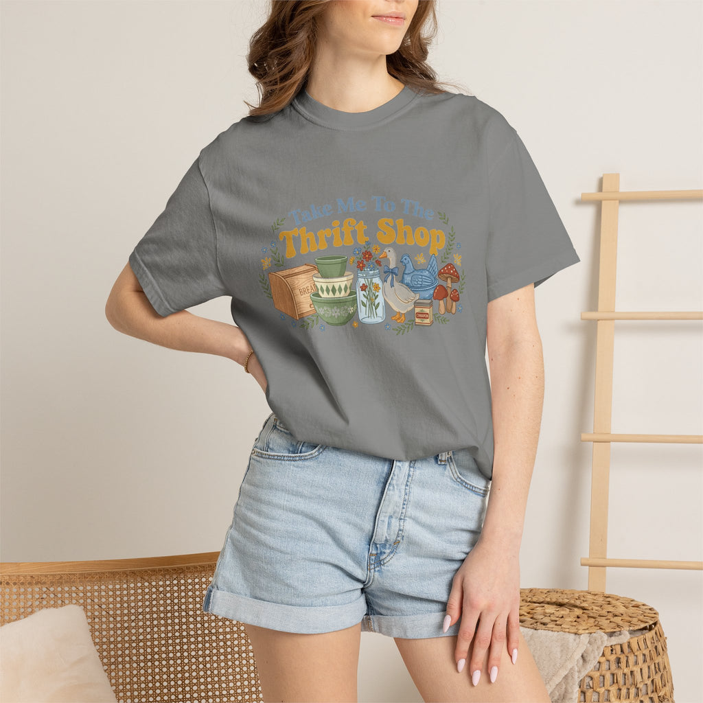 Take Me To The Thrift Shop Wide Shirt, Retro Thrift Finds Tee, Vintage Pyrex Shirt, Thrifter Gift