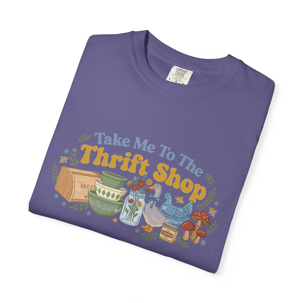 Take Me To The Thrift Shop Wide Shirt, Retro Thrift Finds Tee, Vintage Pyrex Shirt, Thrifter Gift