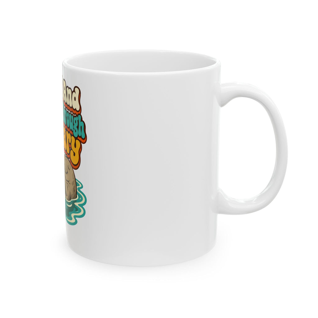 Retired And Booked Through January Mug, Funny Retiree Christmas Gift, Secret Santa Stocking Stuffer, 11oz 15oz Coffee Mug